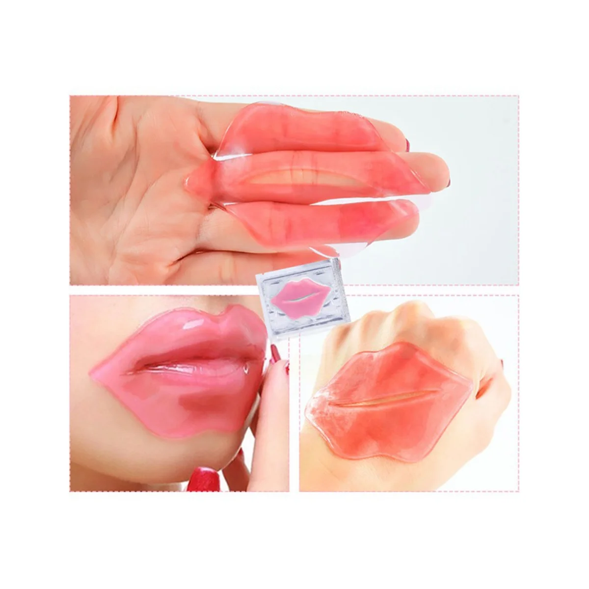 PlumpPout Lip Therapy - 100Pcs Collagen Lip Mask